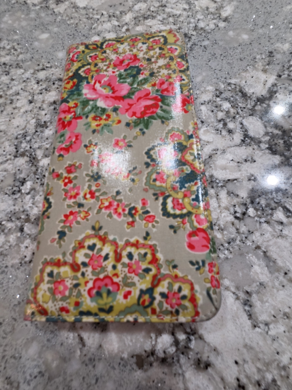 Cath Kidston Floral Pink and Green Phone Wallet